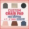 Custom CHAIR PAD, Chair CUSHION, stool pad with Chenille and Velvet Fabric product 1